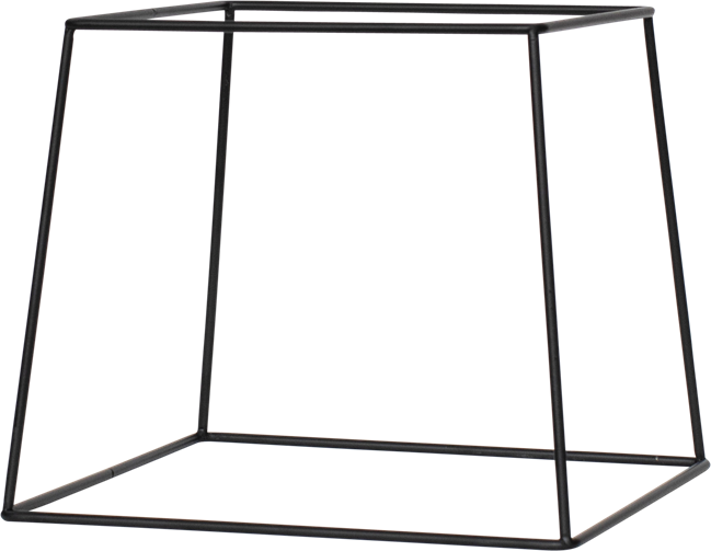 Plate Stand - Square Black